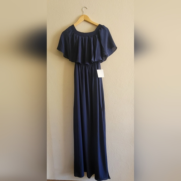 Show Me Your Mumu, Hacienda Maxi Dress,Rich Navy Crisp, Size Small -NWT - Picture 6 of 12